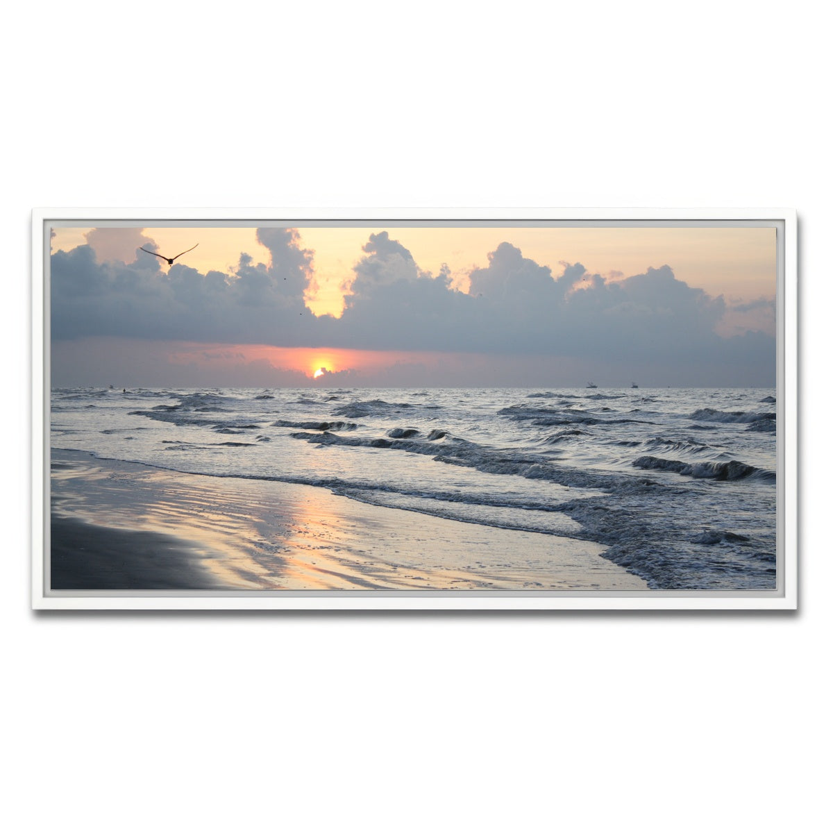 AUTO-MOCKUP WHITE | Galveston Island | 1 Piece | White Framed Canvas | group=2x1