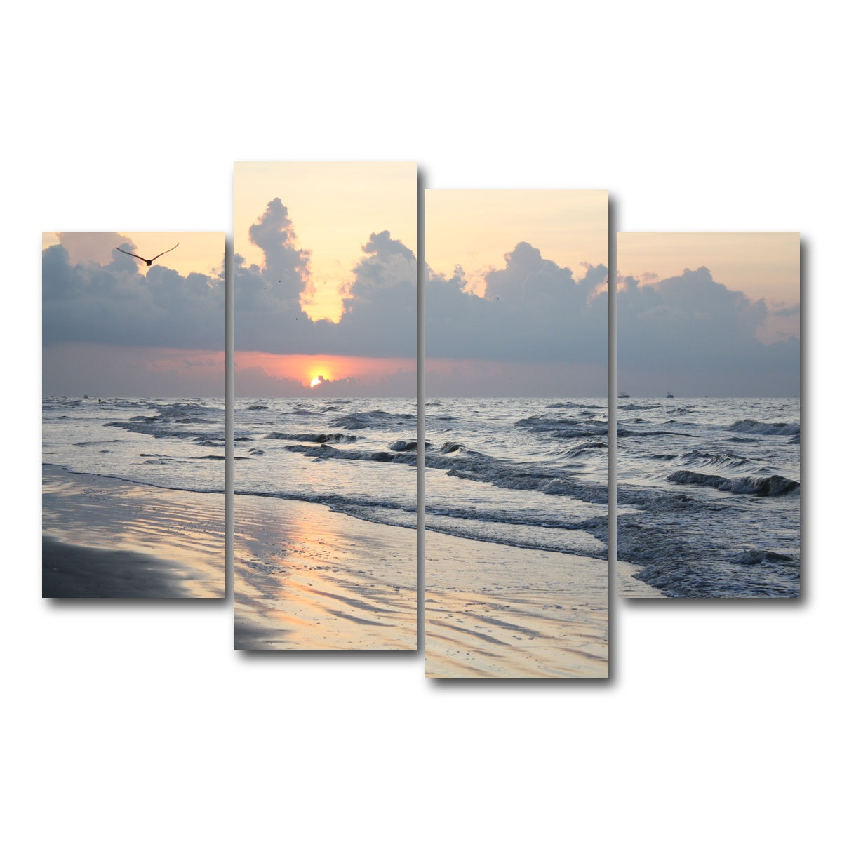 AUTO-MOCKUP WHITE | Galveston Island | 4 Piece | Gallery Wrap Canvas | group=4_short