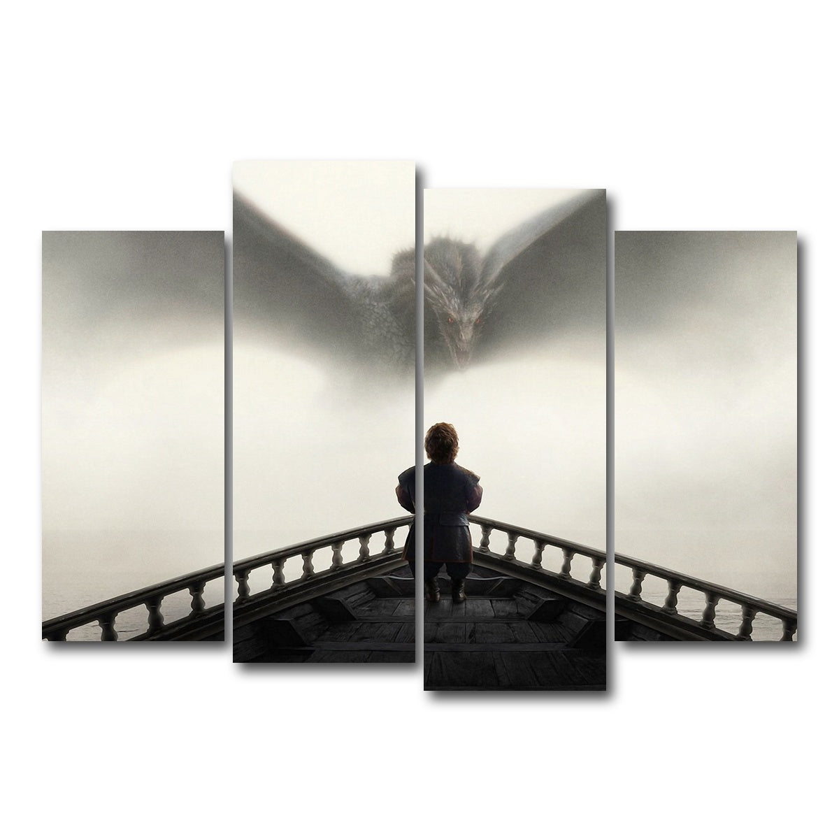 AUTO-MOCKUP WHITE | Game of Thrones - Tyrion | 4 Piece | Gallery Wrap Canvas | group=4_normal