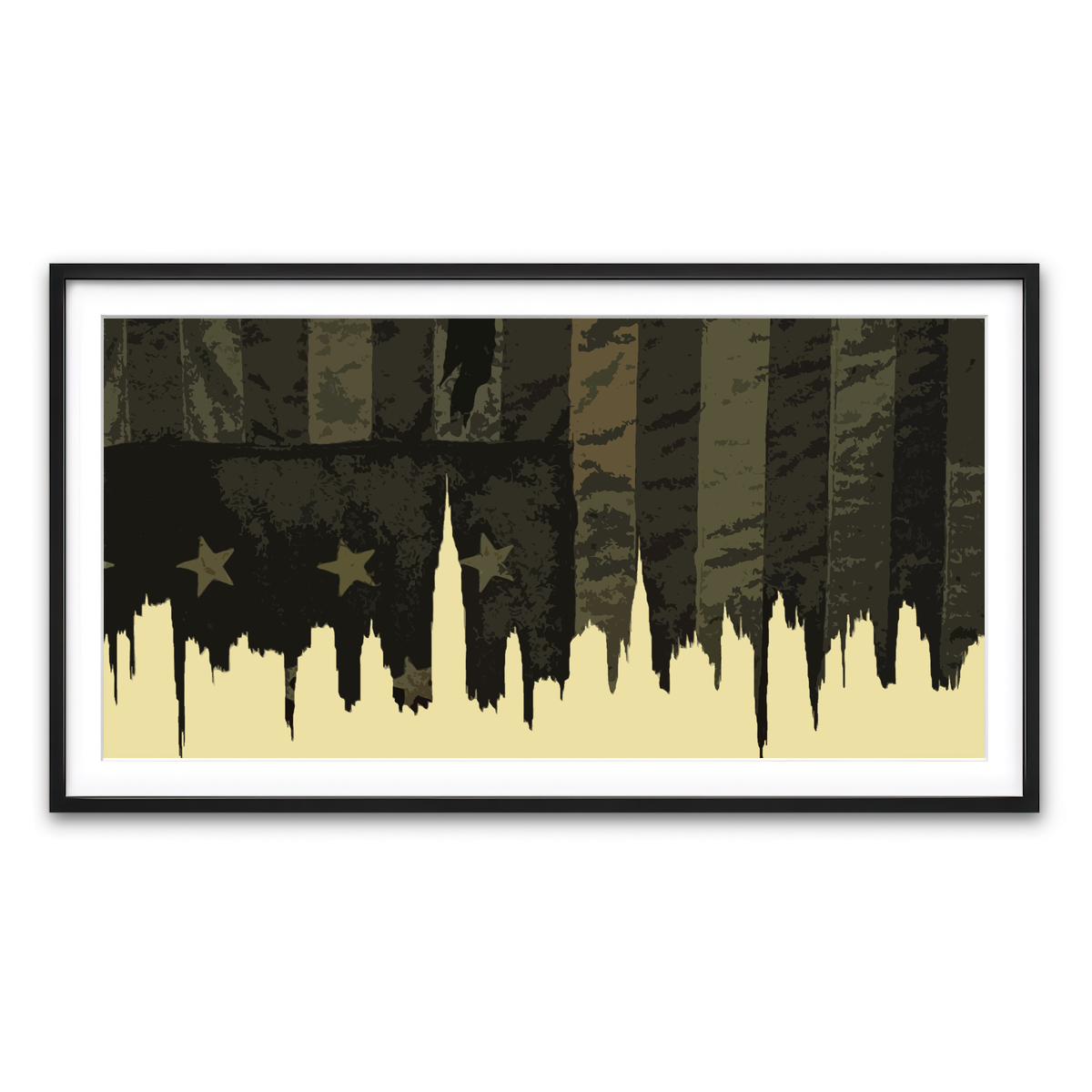 Framed Print 2x1 Black