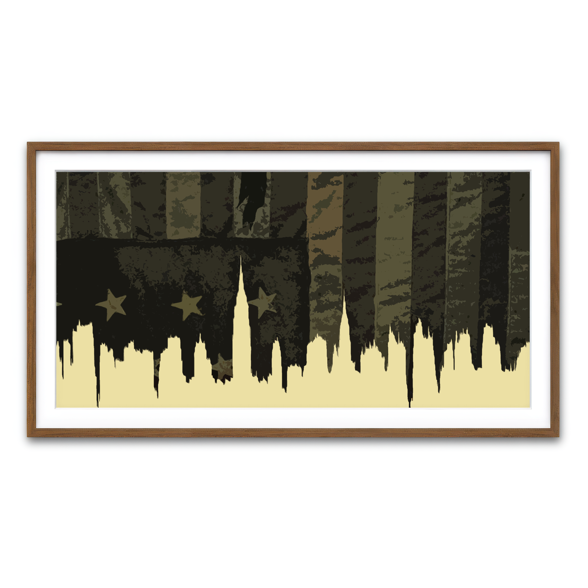 Framed Print 2x1 Walnut