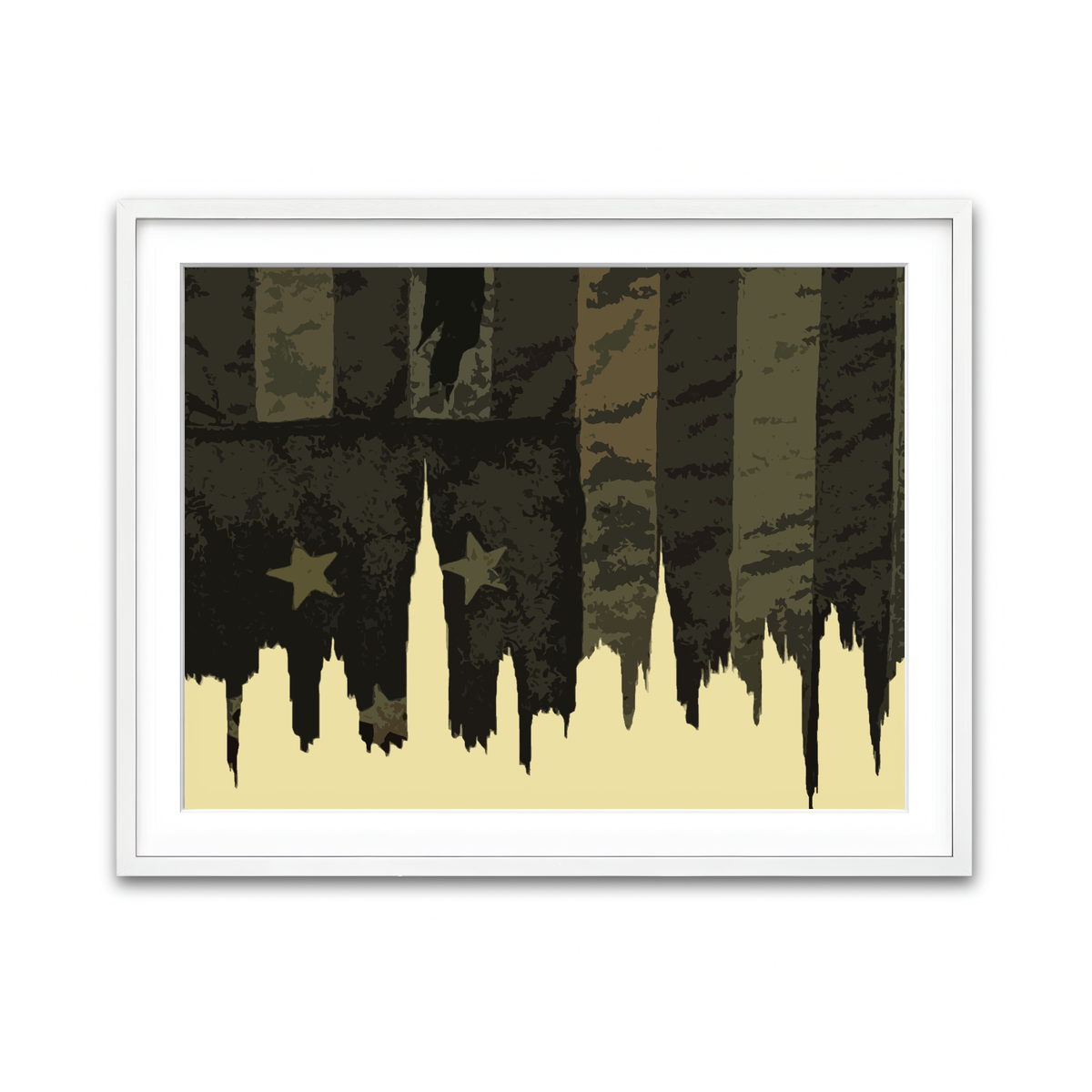 Framed Print 4x3 White