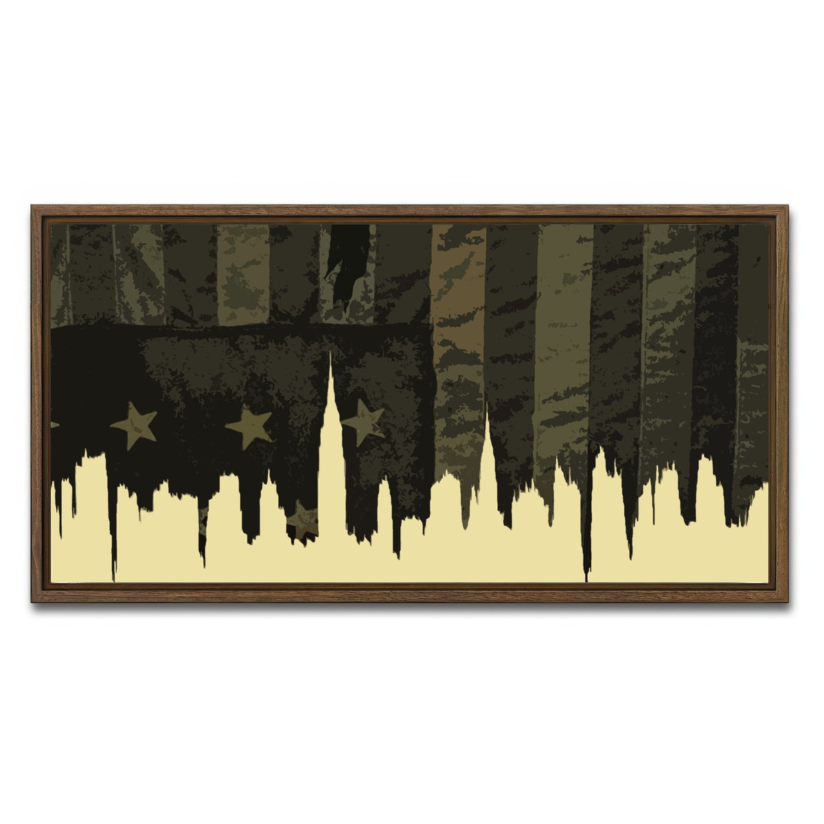 AUTO-MOCKUP WHITE | Gangs of New York | 1 Piece | Walnut Framed Canvas | group=2x1