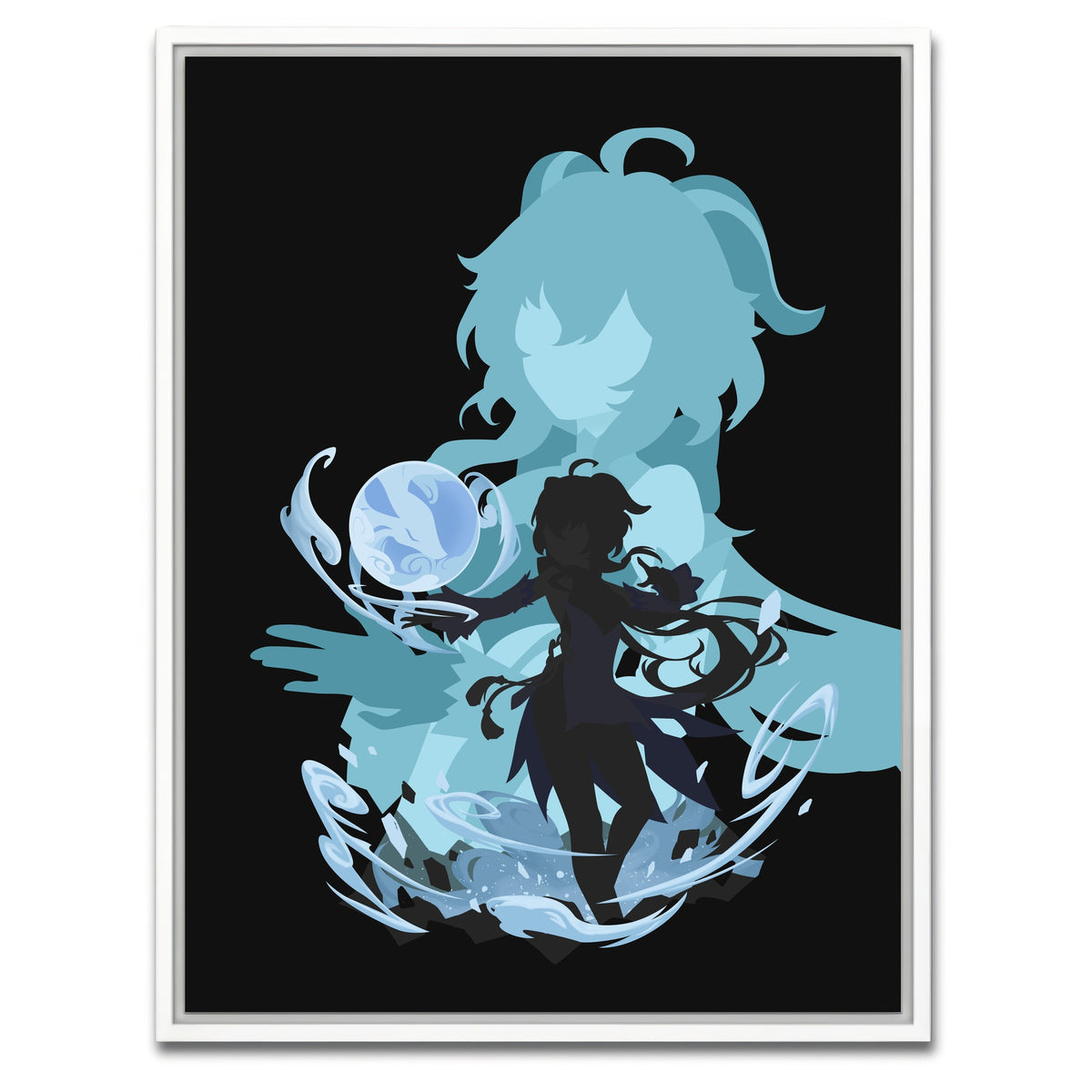 AUTO-MOCKUP WHITE | Ganyu | 1 Piece | White Framed Canvas | group=3x4