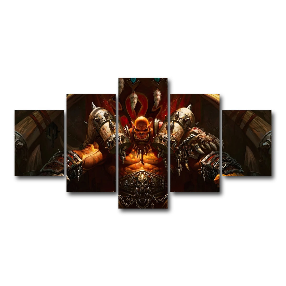 AUTO-MOCKUP WHITE | Garrosh | 5 Piece | Gallery Wrap Canvas | group=5_short