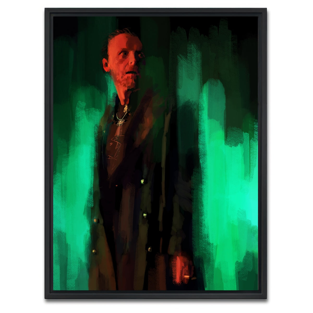 AUTO-MOCKUP WHITE | Gary King | 1 Piece | Black Framed Canvas | group=3x4