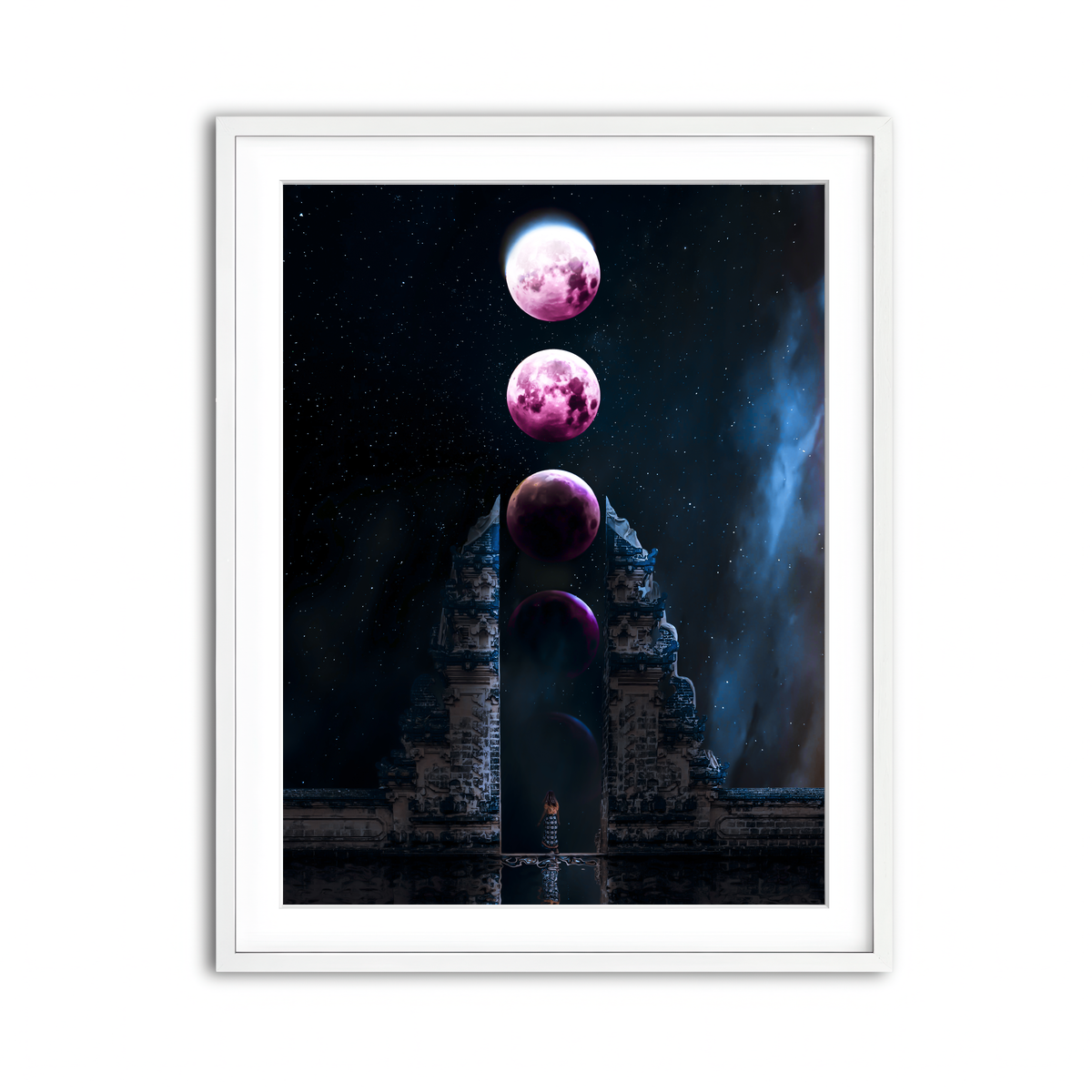 Framed Print 3x4 White