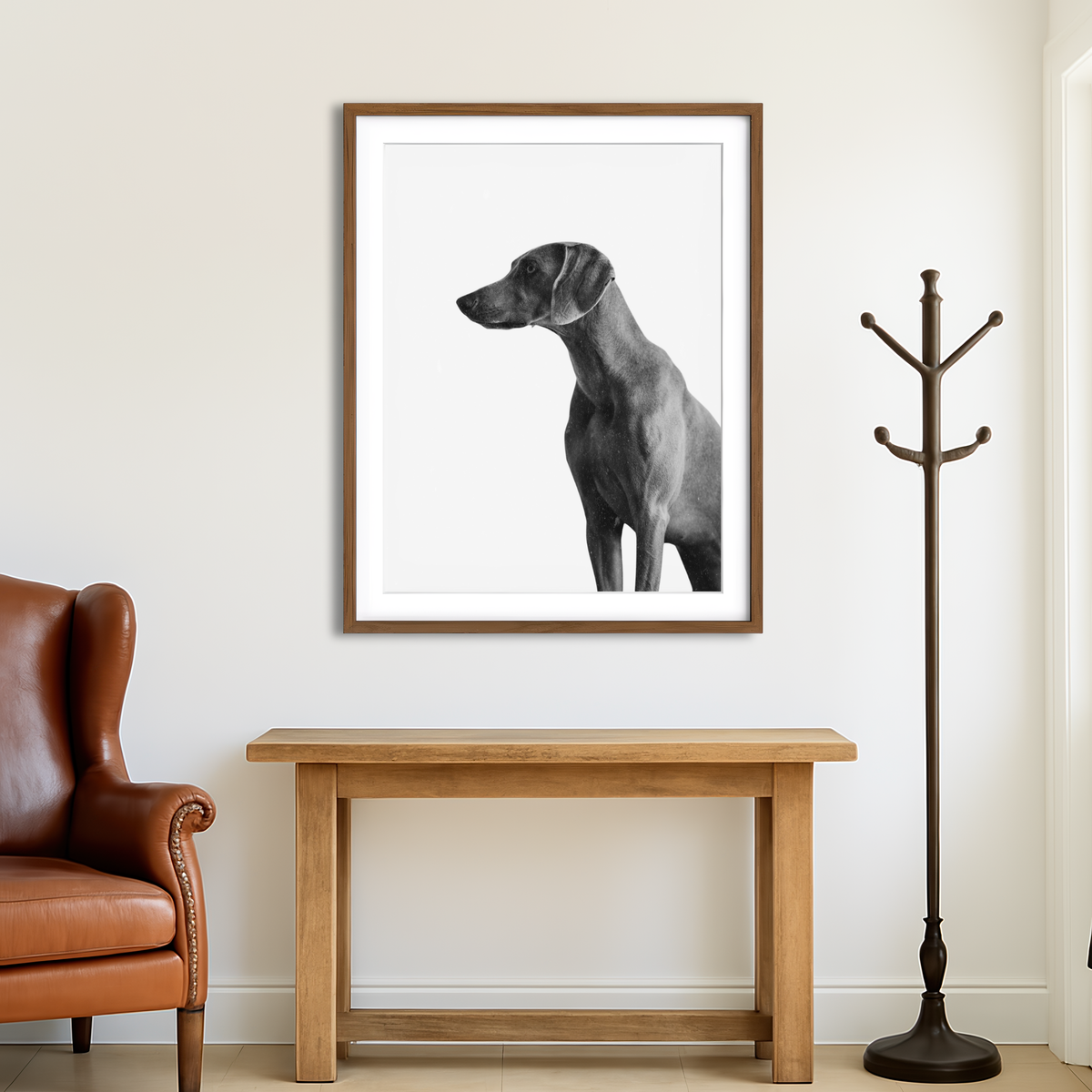 AUTO-MOCKUP ROOM | Gazing Dog Wall Art