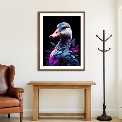 AUTO-MOCKUP ROOM | Geese Animal Colorful Wall Art