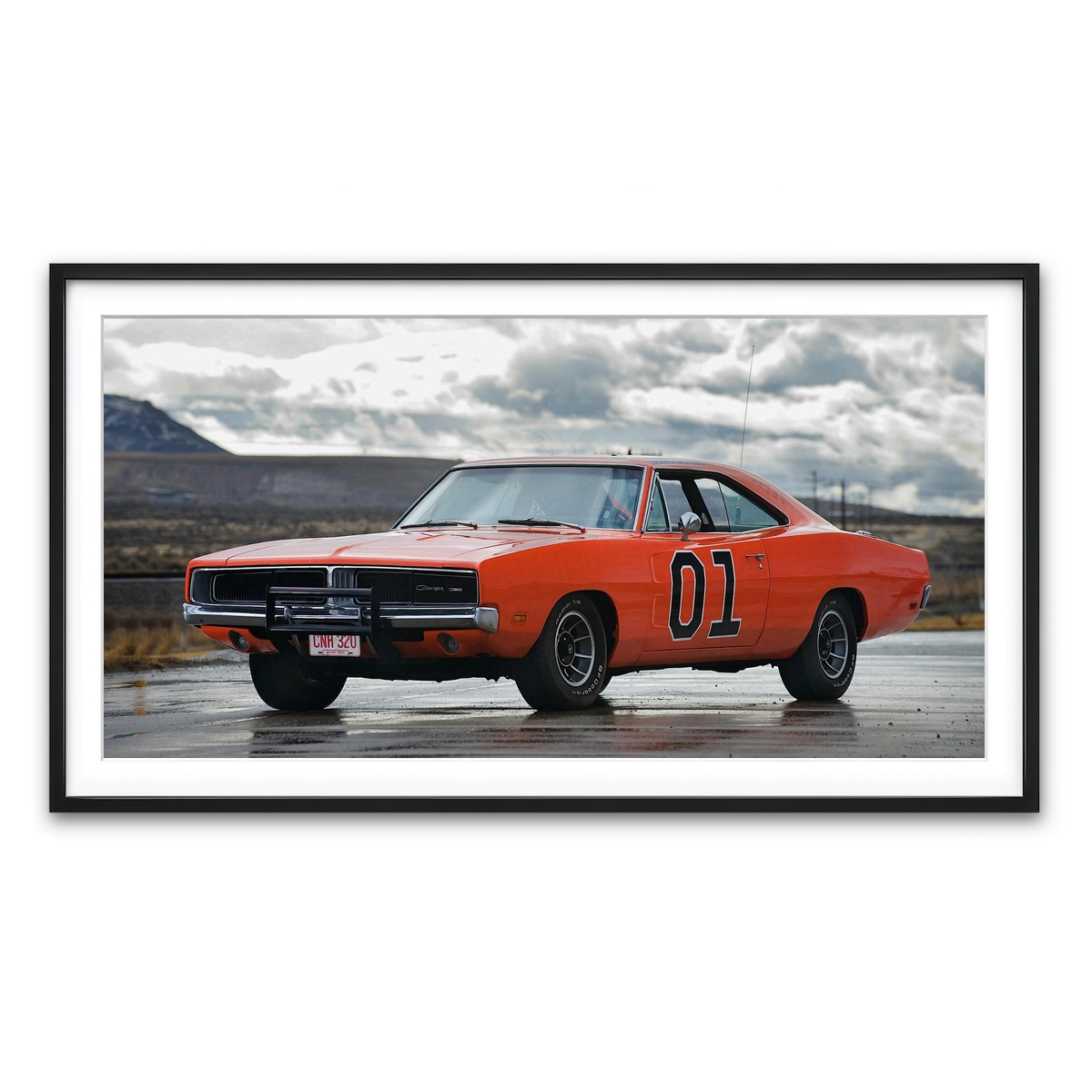 Framed Print 2x1 Black