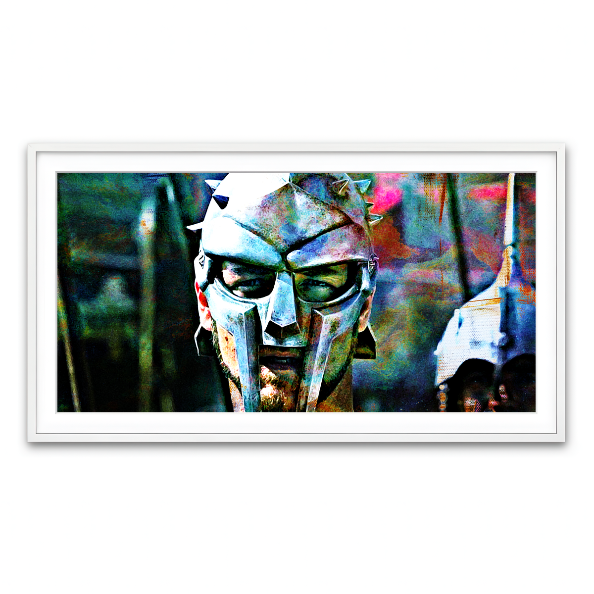 Framed Print 2x1 White