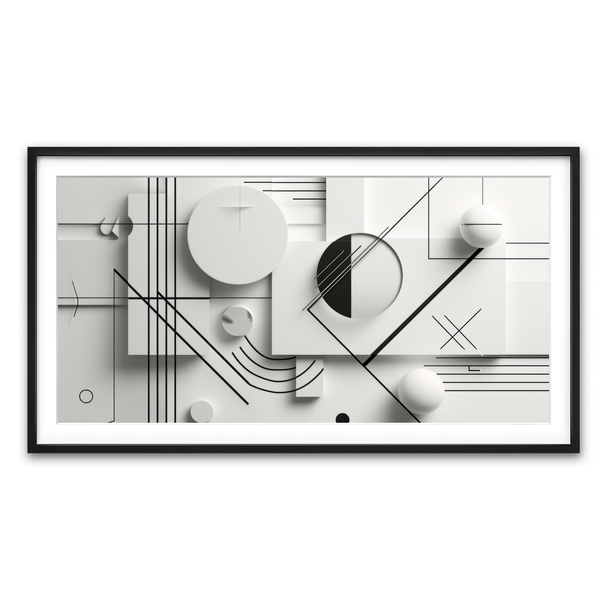 Framed Print 2x1 Black
