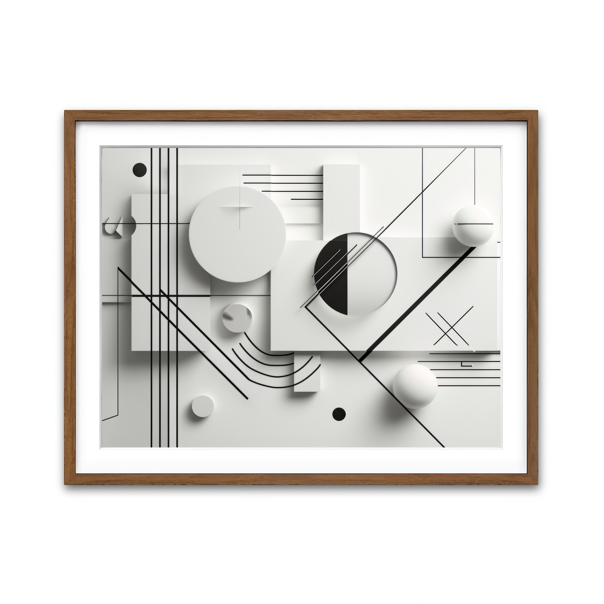 Framed Print 4x3 Walnut
