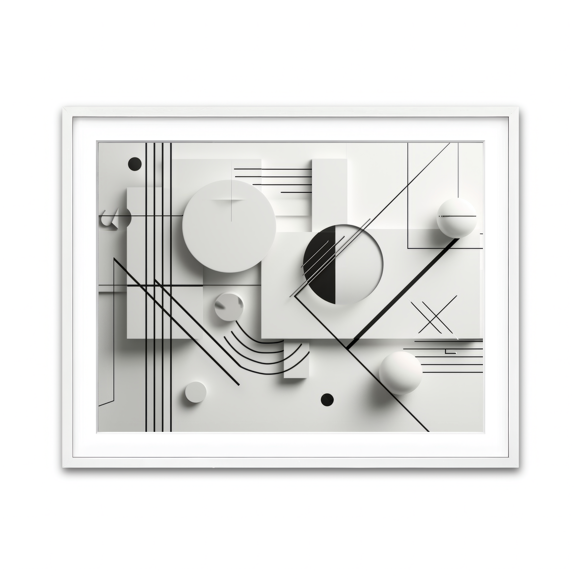 Framed Print 4x3 White