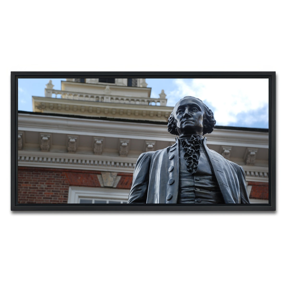 AUTO-MOCKUP WHITE | George Washington Independence hall | 1 Piece | Black Framed Canvas | group=2x1