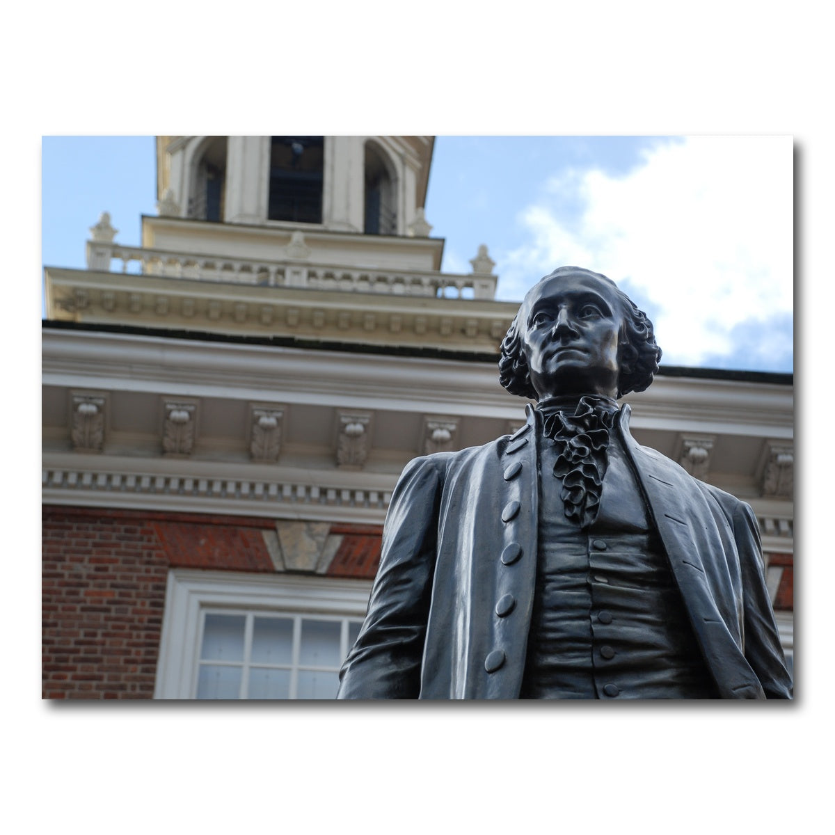 AUTO-MOCKUP WHITE | George Washington Independence hall | 1 Piece | Gallery Wrap Canvas | group=4x3