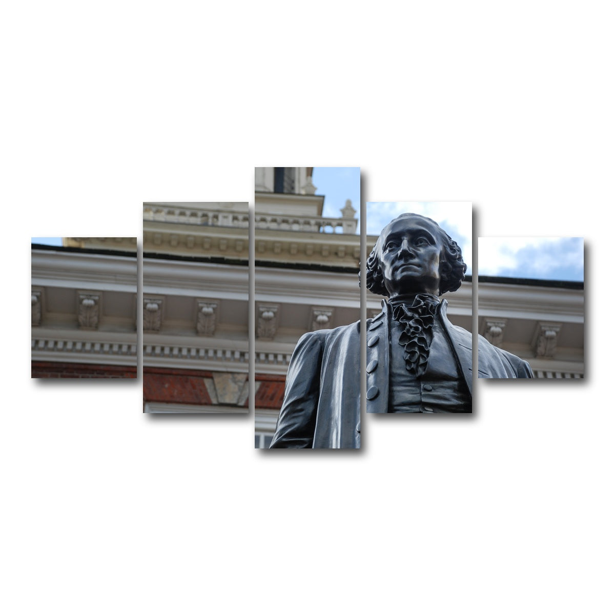 AUTO-MOCKUP WHITE | George Washington Independence hall | 5 Piece | Gallery Wrap Canvas | group=5_short
