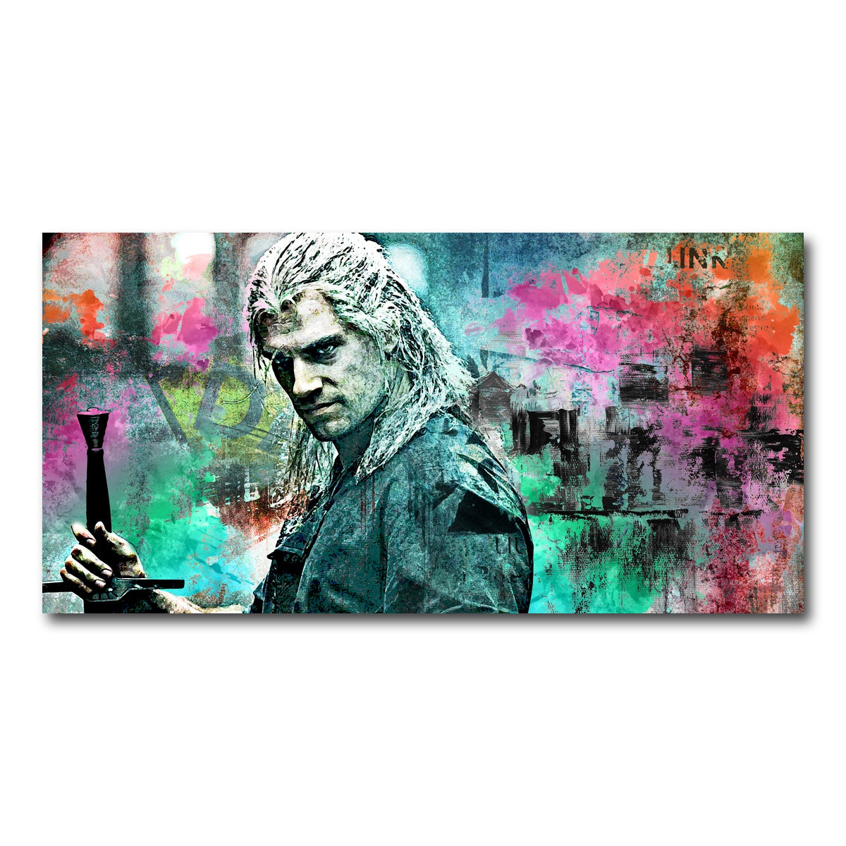 AUTO-MOCKUP WHITE | Geralt of Rivia | 1 Piece | Gallery Wrap Canvas | group=2x1