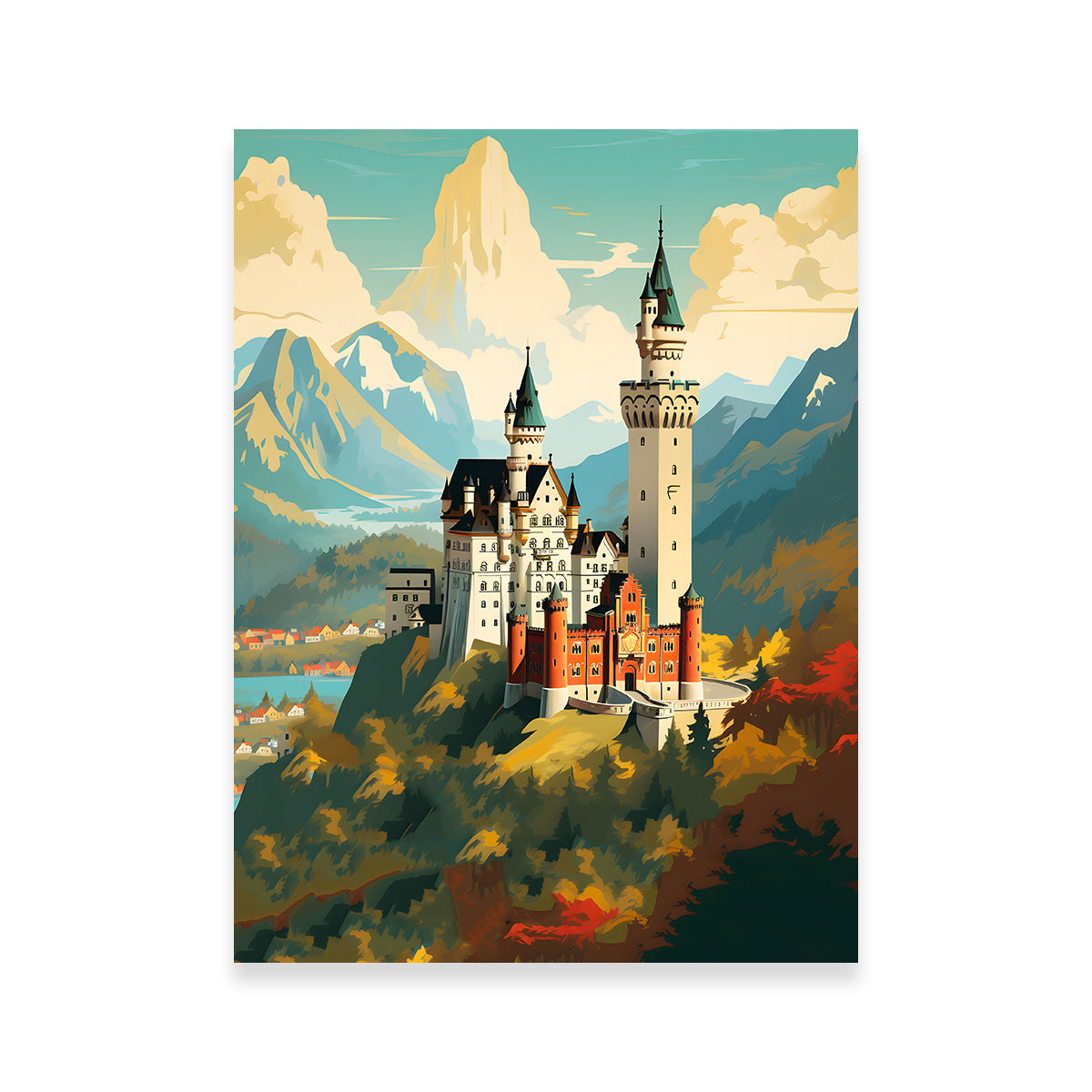 Neuschwanstein Castle Wall Art