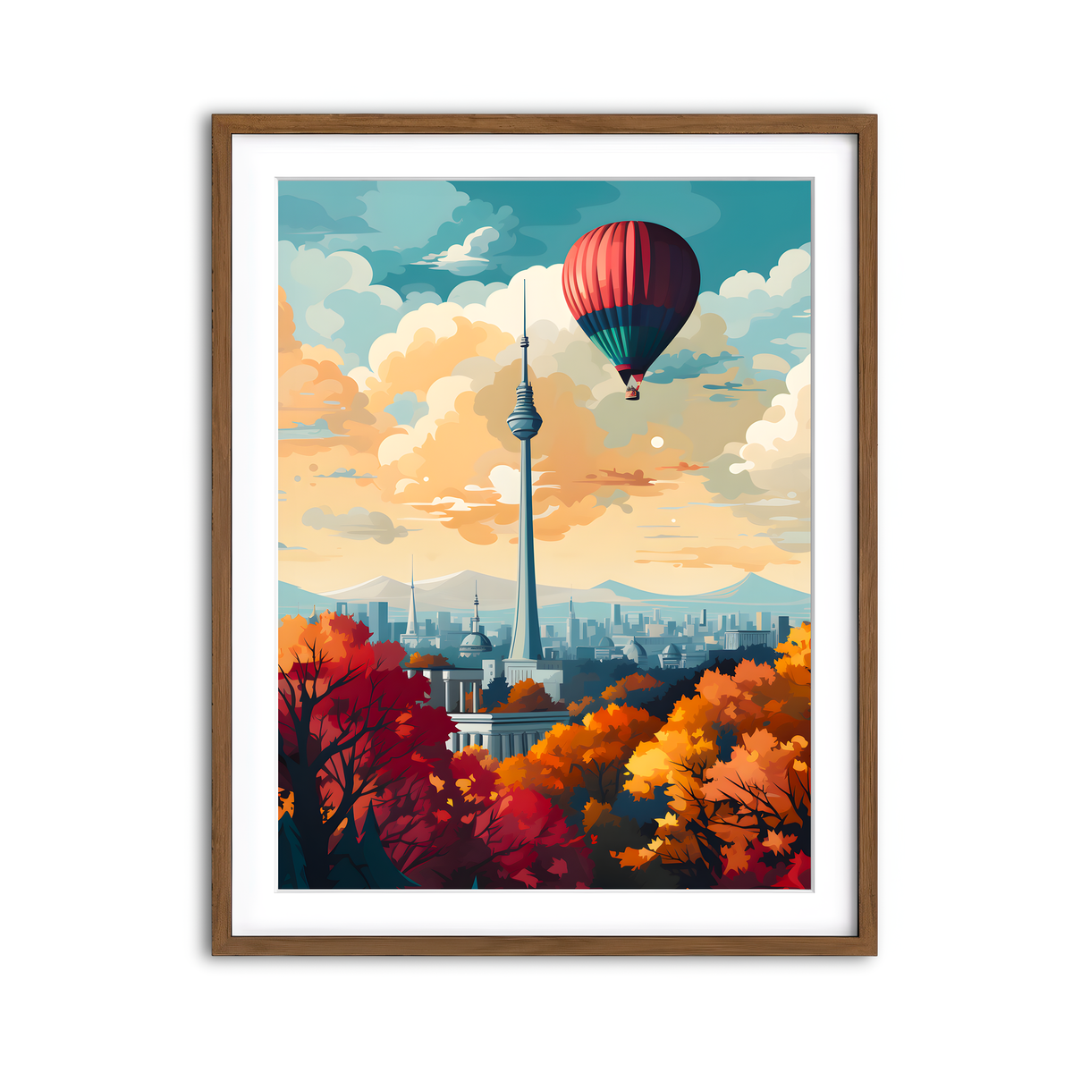 Framed Print 3x4 Walnut
