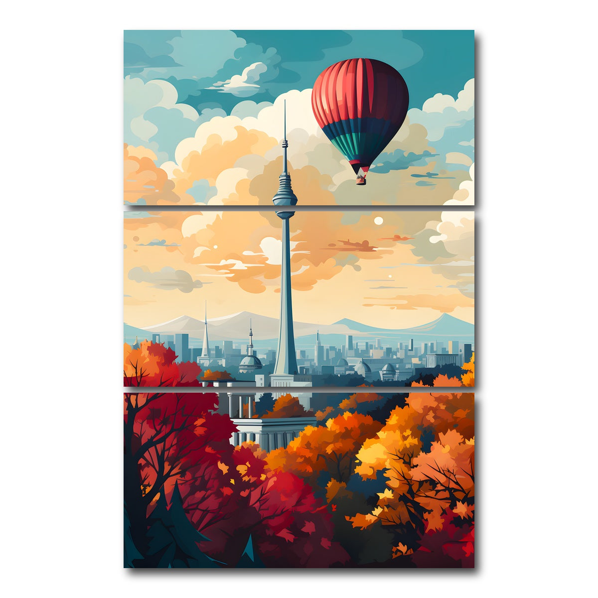 AUTO-MOCKUP WHITE | Germany - Berlin | 3 Piece | Gallery Wrap Canvas | group=12x24_stacked