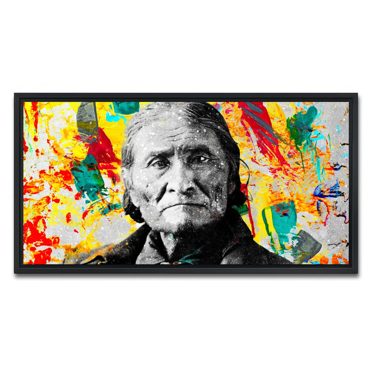 AUTO-MOCKUP WHITE | Geronimo | 1 Piece | Black Framed Canvas | group=2x1