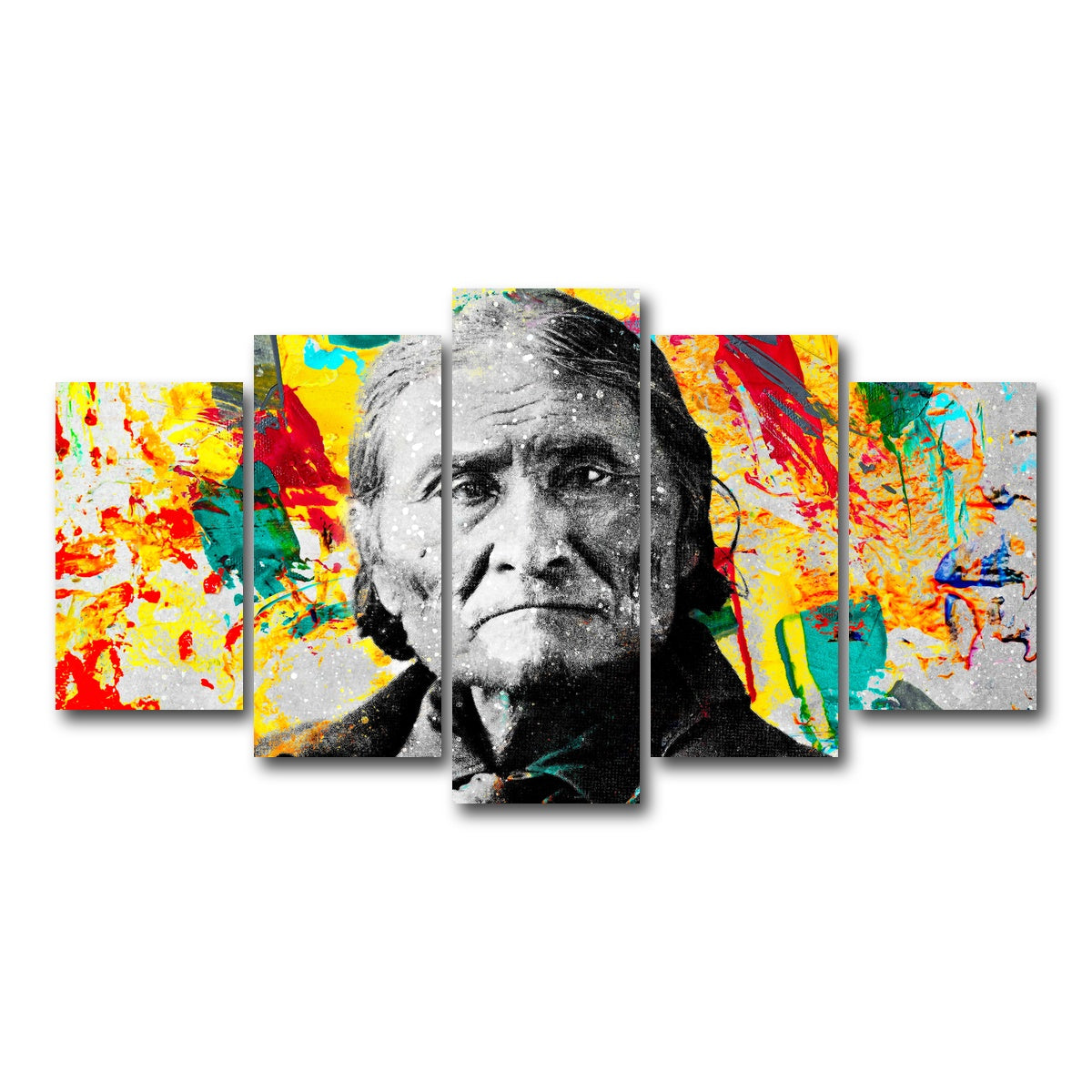 AUTO-MOCKUP WHITE | Geronimo | 5 Piece | Gallery Wrap Canvas | group=5_normal