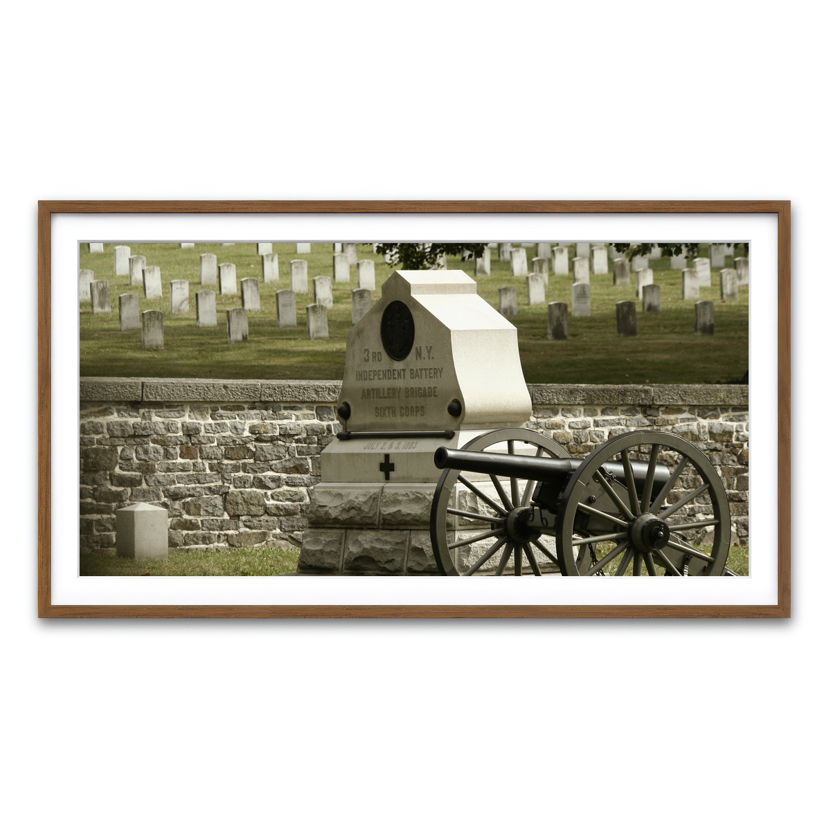 Framed Print 2x1 Walnut