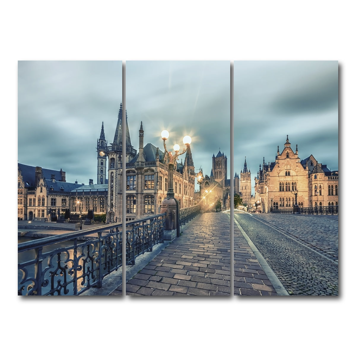 AUTO-MOCKUP WHITE | Ghent | 3 Piece | Gallery Wrap Canvas | group=8x18