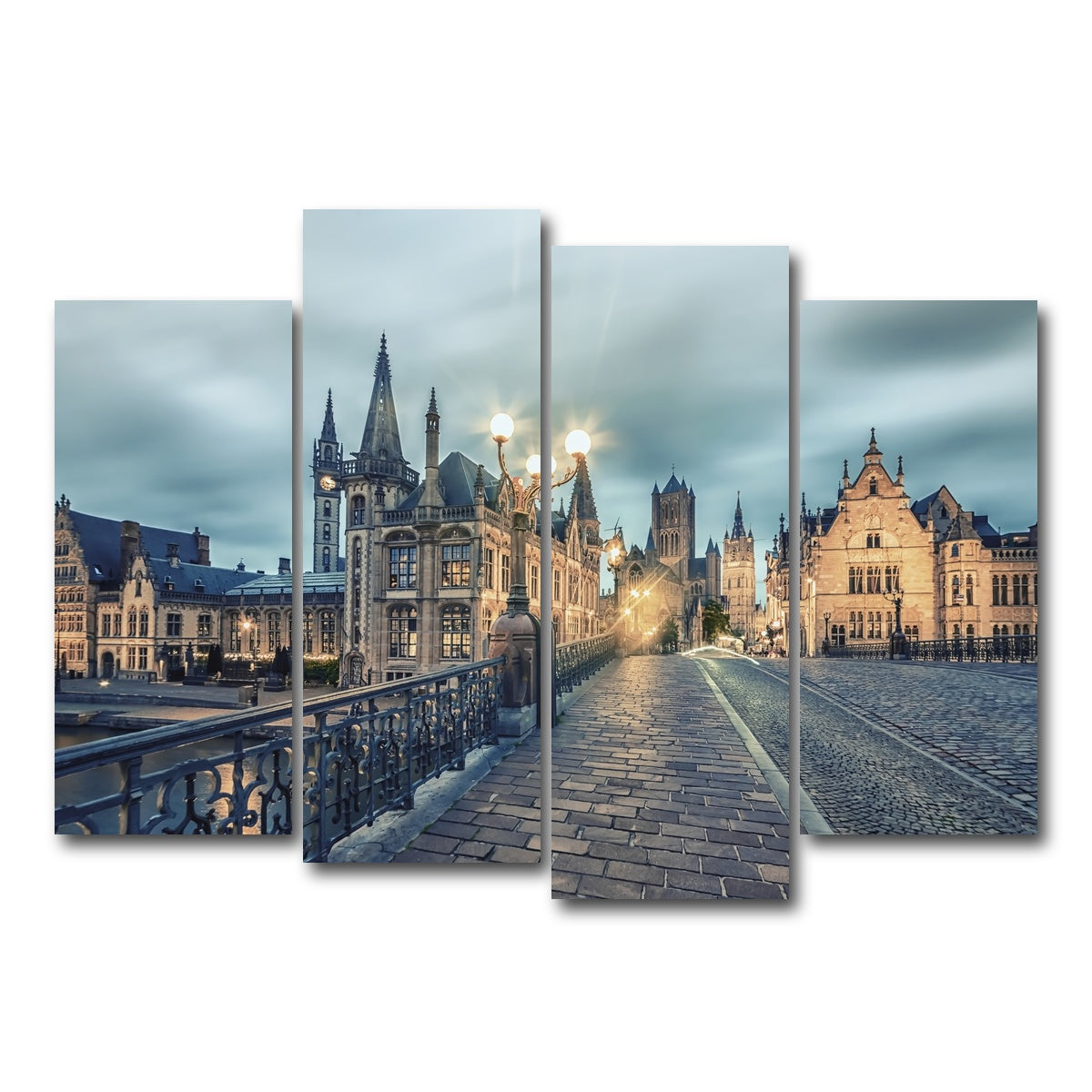 AUTO-MOCKUP WHITE | Ghent | 4 Piece | Gallery Wrap Canvas | group=4_normal