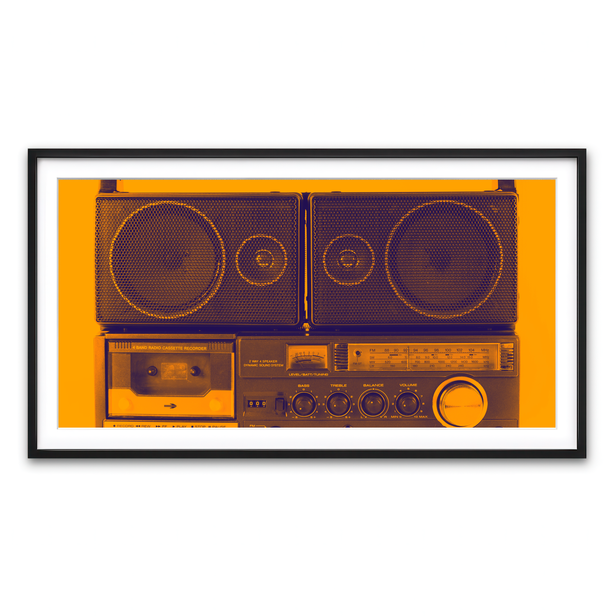 Framed Print 2x1 Black