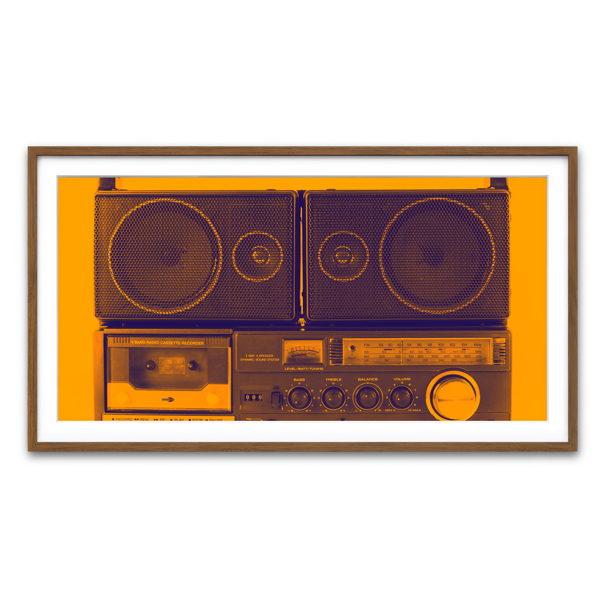 Framed Print 2x1 Walnut