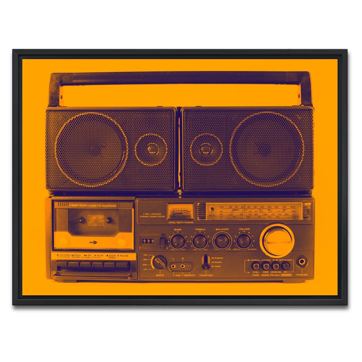 AUTO-MOCKUP WHITE | Ghettoblaster | 1 Piece | Black Framed Canvas | group=4x3