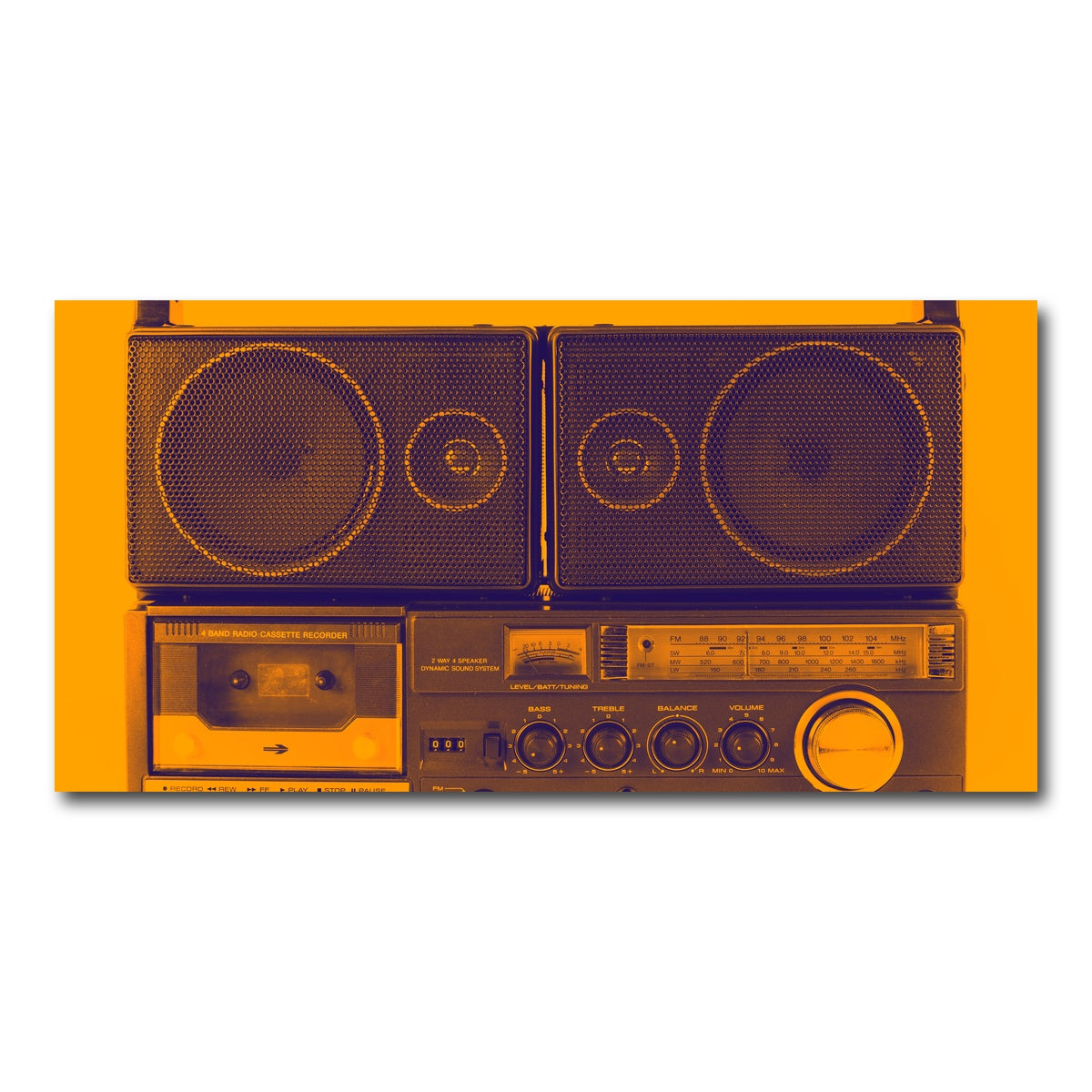 AUTO-MOCKUP WHITE | Ghettoblaster | 1 Piece | Gallery Wrap Canvas | group=2x1