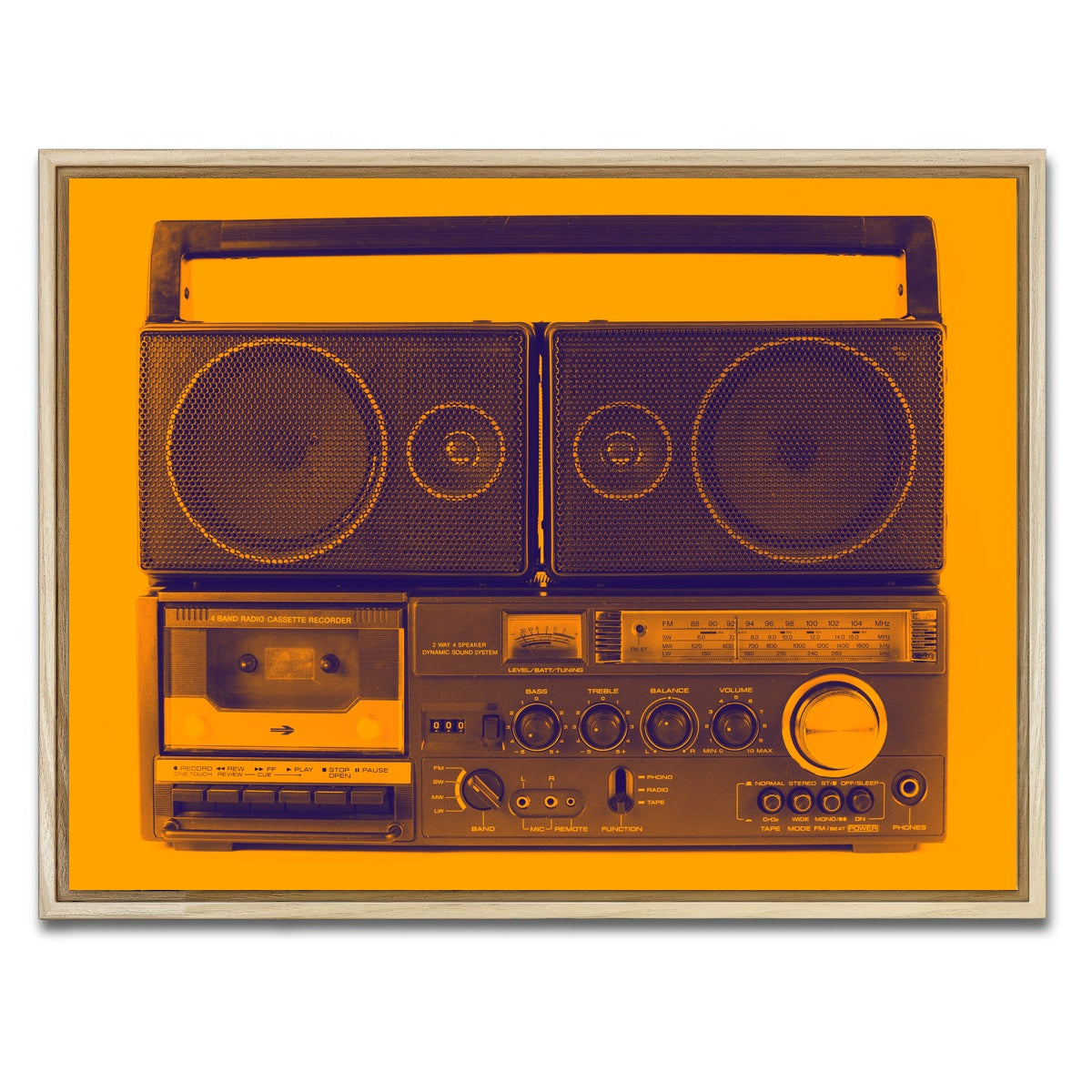 AUTO-MOCKUP WHITE | Ghettoblaster | 1 Piece | Natural Framed Canvas | group=4x3