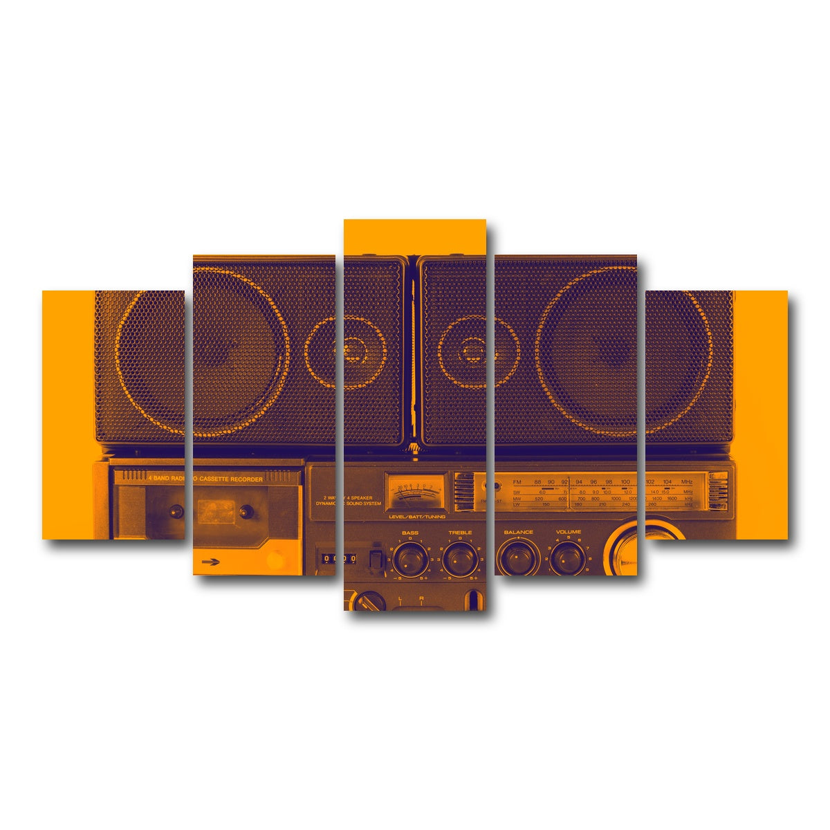 AUTO-MOCKUP WHITE | Ghettoblaster | 5 Piece | Gallery Wrap Canvas | group=5_normal