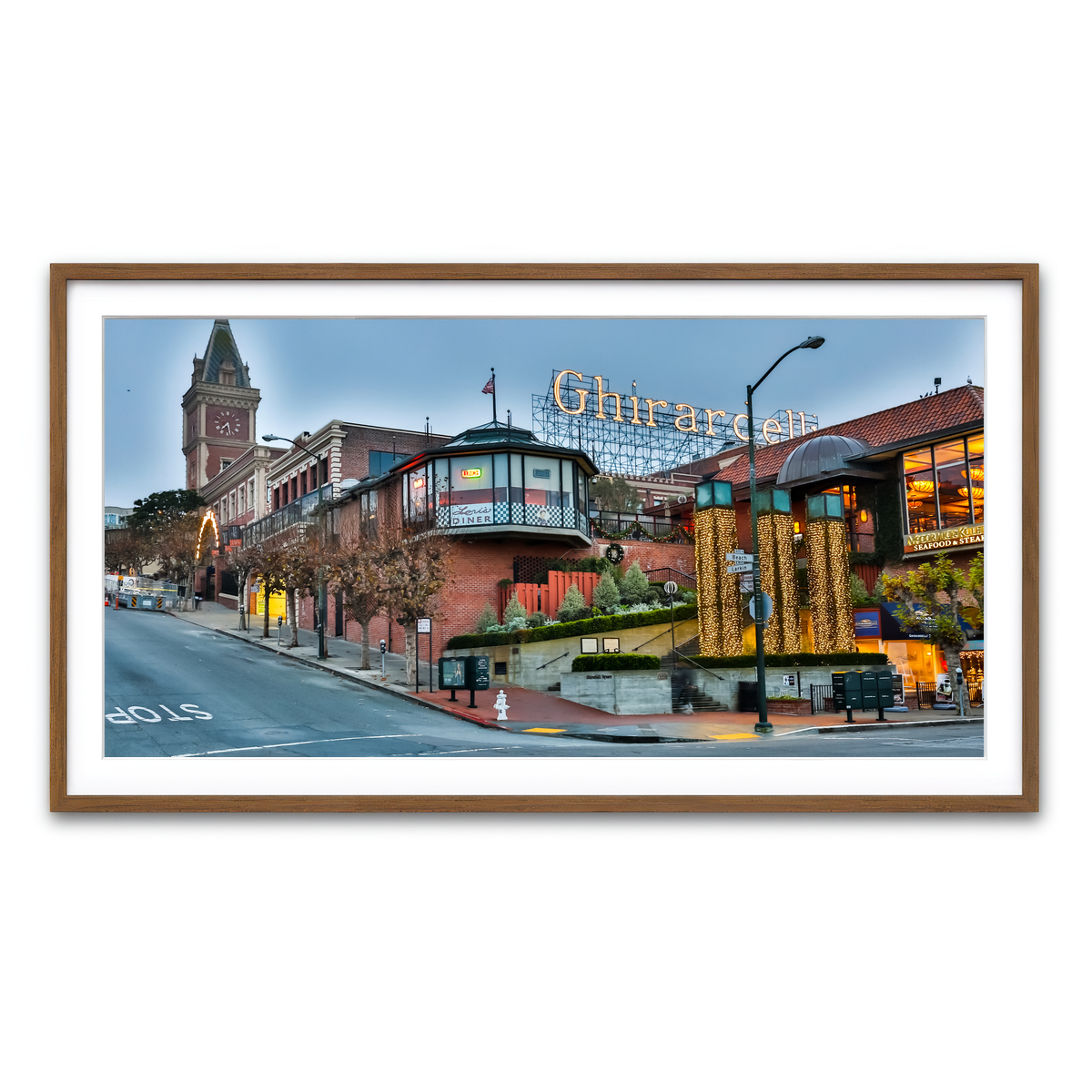 Framed Print 2x1 Walnut