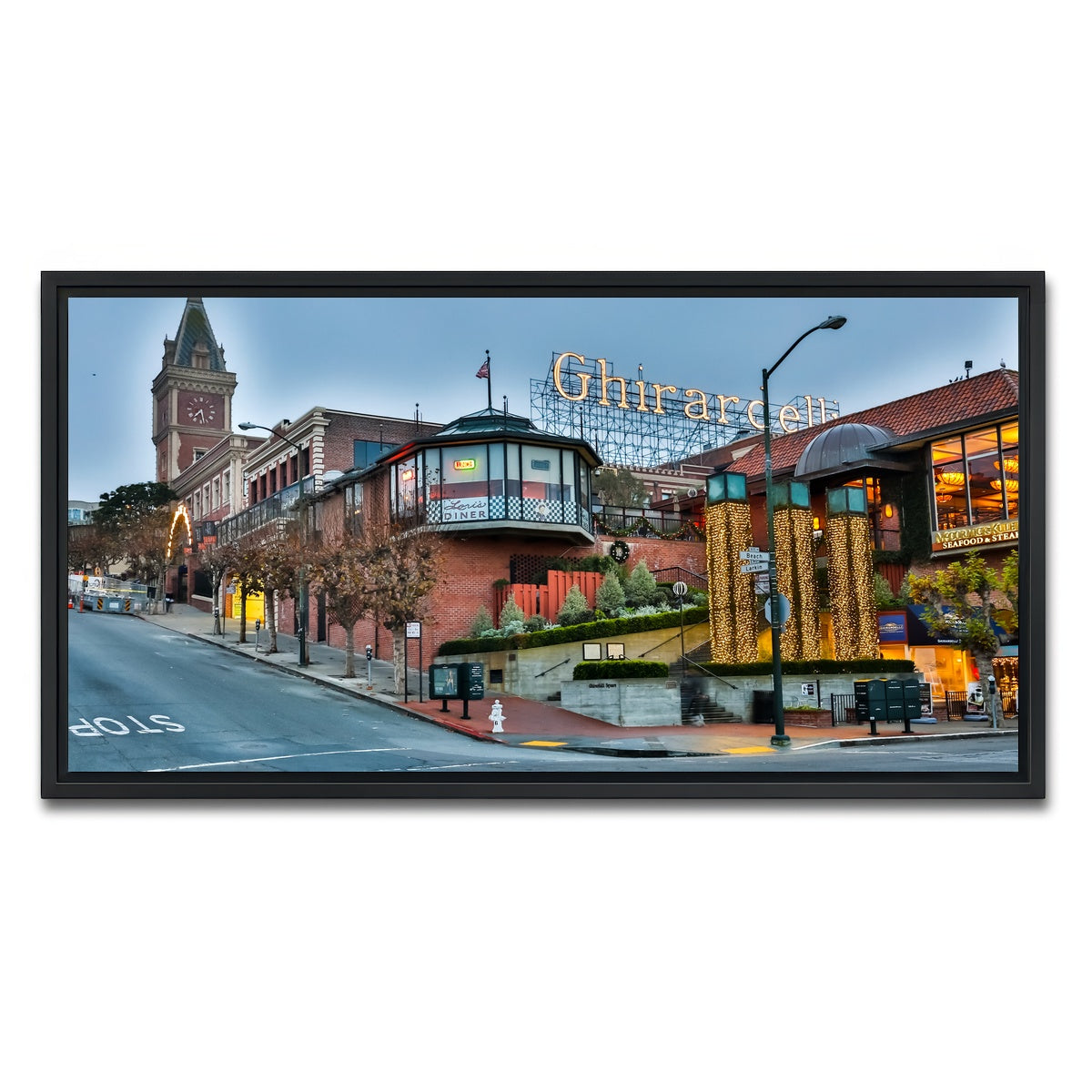 AUTO-MOCKUP WHITE | Ghirardelli Square | 1 Piece | Black Framed Canvas | group=2x1