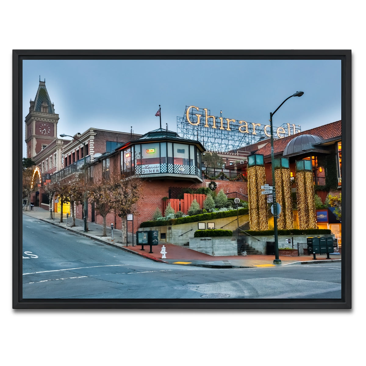 AUTO-MOCKUP WHITE | Ghirardelli Square | 1 Piece | Black Framed Canvas | group=4x3