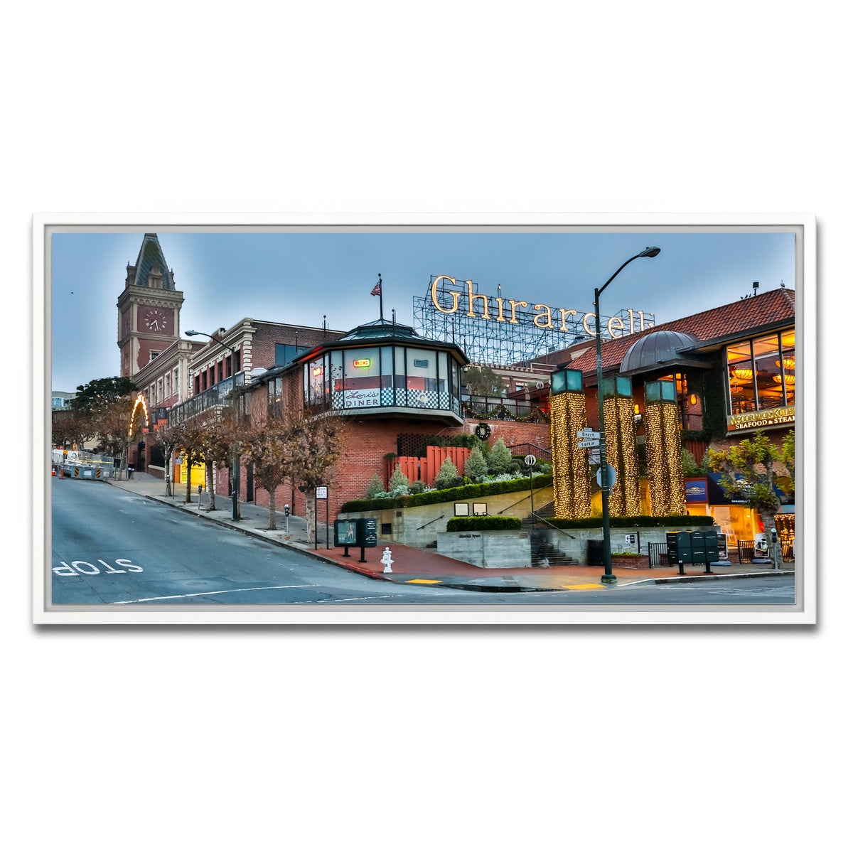 AUTO-MOCKUP WHITE | Ghirardelli Square | 1 Piece | White Framed Canvas | group=2x1
