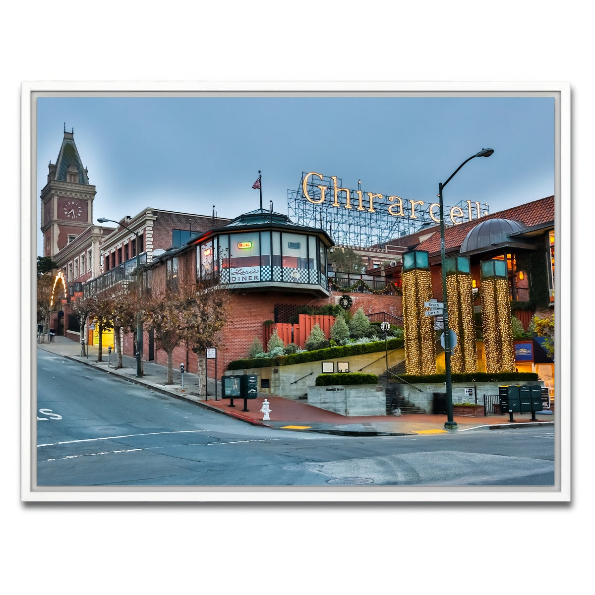 AUTO-MOCKUP WHITE | Ghirardelli Square | 1 Piece | White Framed Canvas | group=4x3