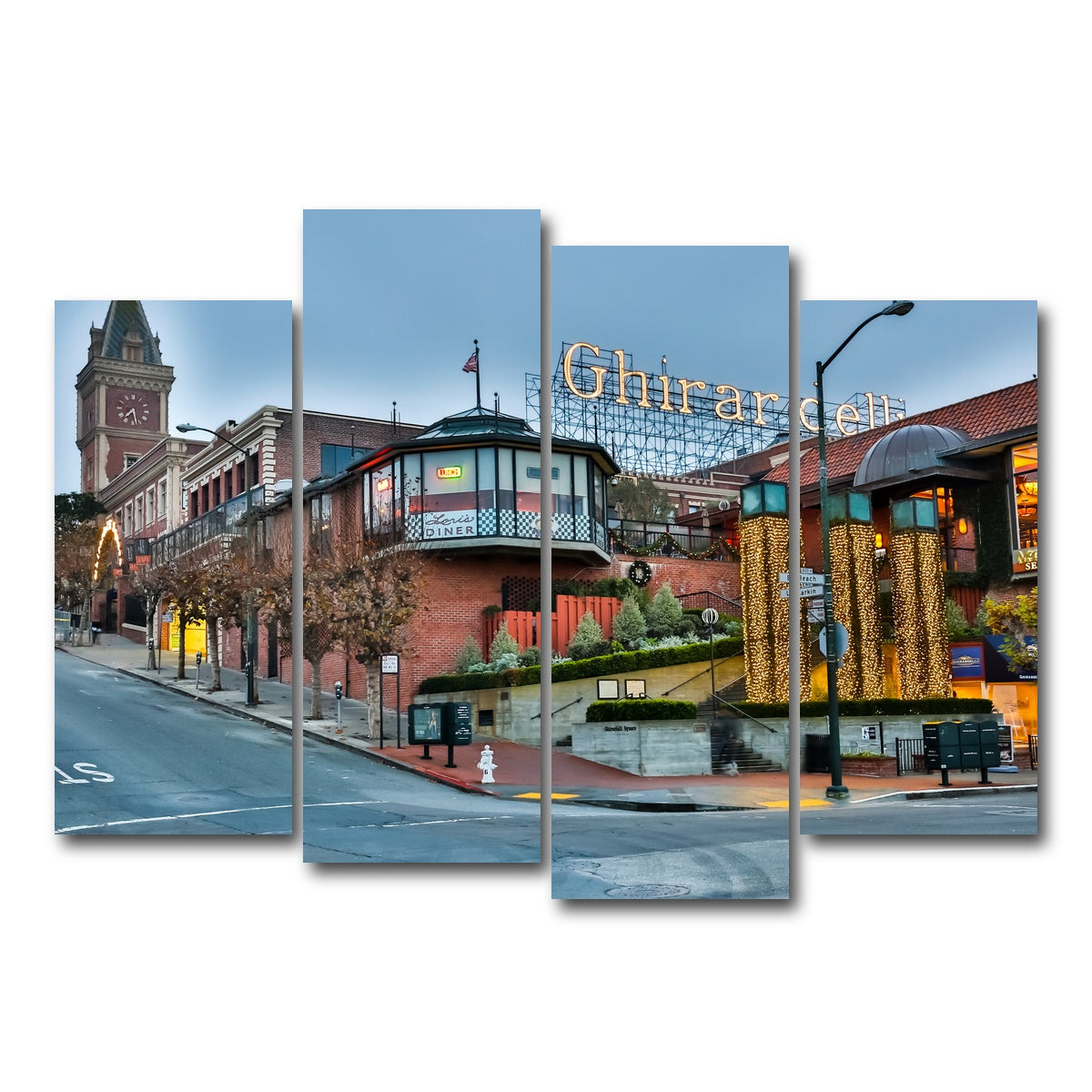 AUTO-MOCKUP WHITE | Ghirardelli Square | 4 Piece | Gallery Wrap Canvas | group=4_normal