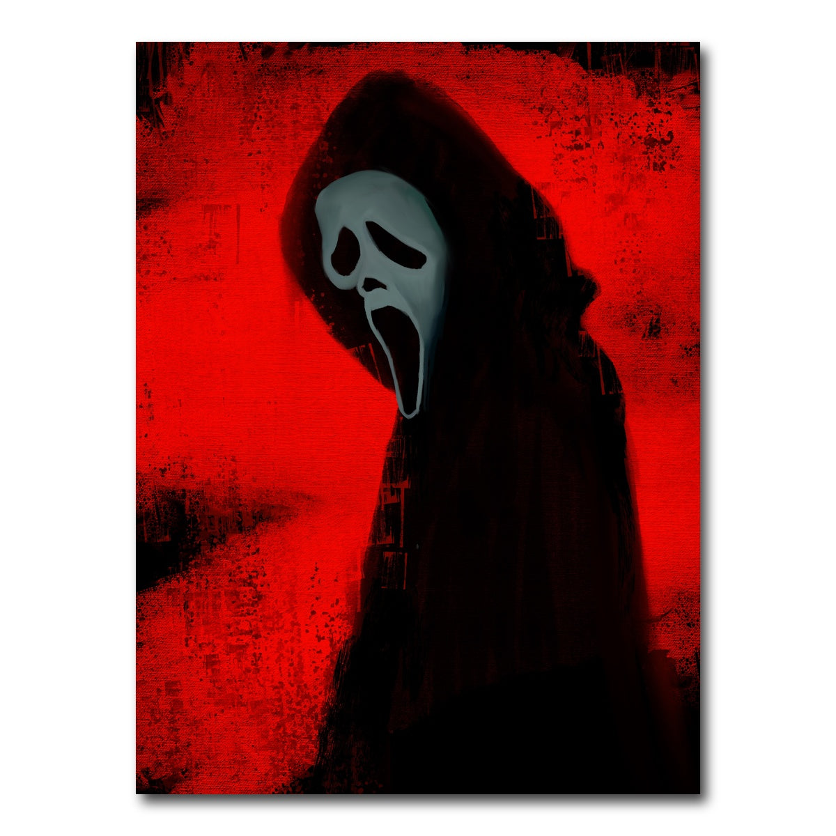 AUTO-MOCKUP WHITE | Ghost Face portrait | 1 Piece | Gallery Wrap Canvas | group=3x4