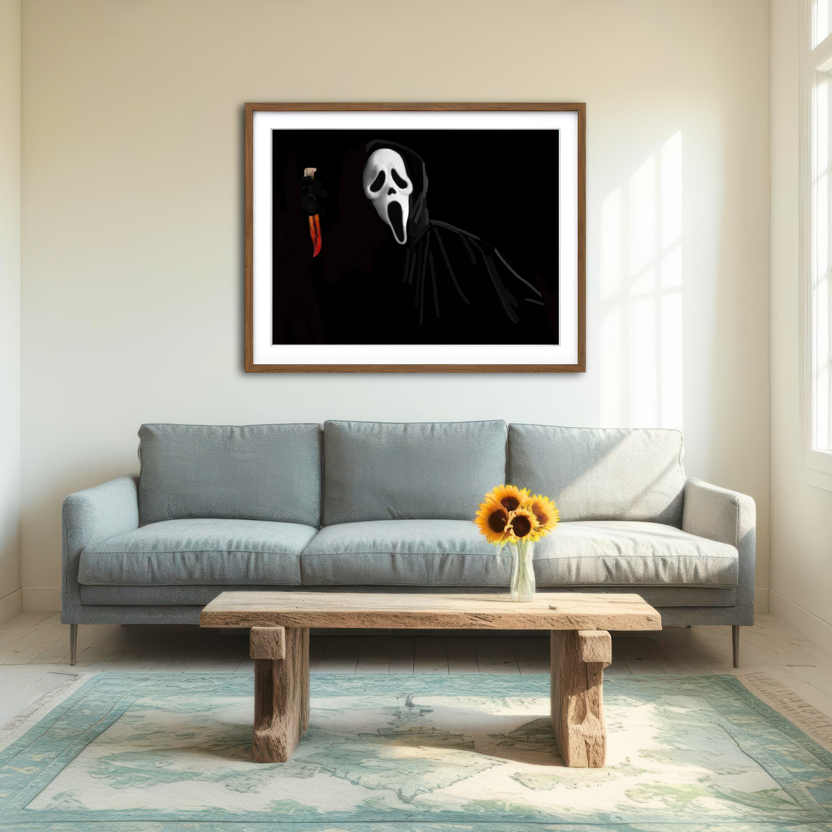 AUTO-MOCKUP ROOM | Ghostface Wall Art