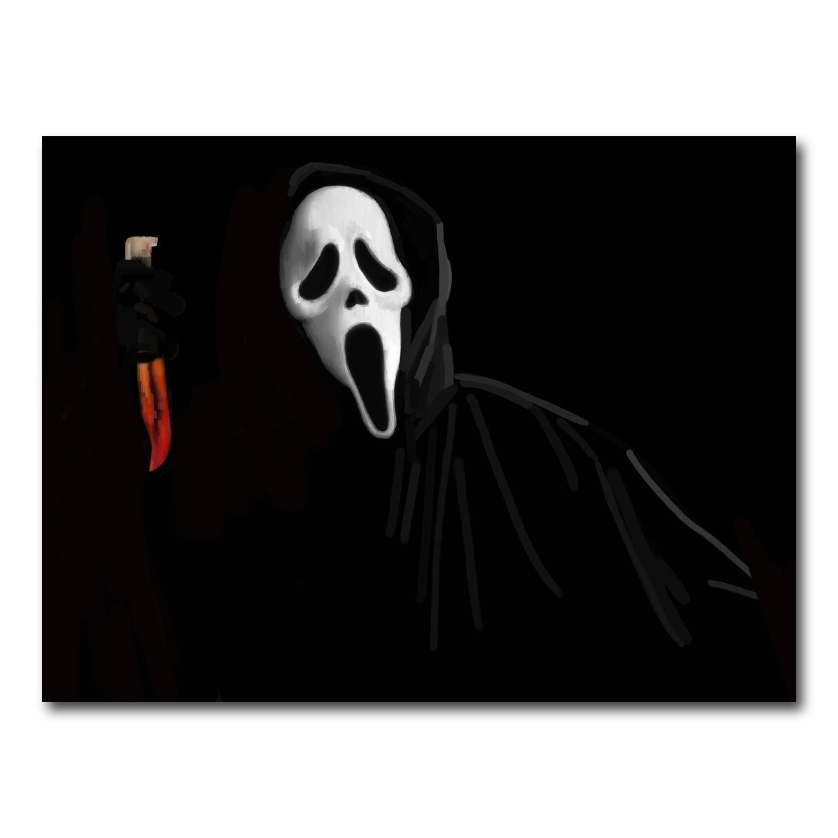 AUTO-MOCKUP WHITE | Ghostface | 1 Piece | Gallery Wrap Canvas | group=4x3