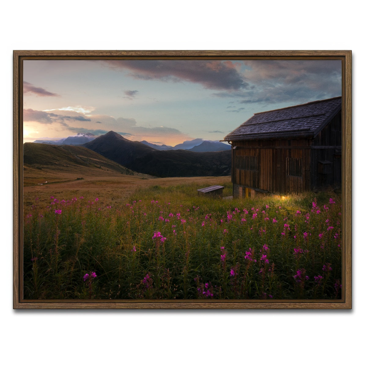 AUTO-MOCKUP WHITE | Giau Pass | 1 Piece | Walnut Framed Canvas | group=4x3