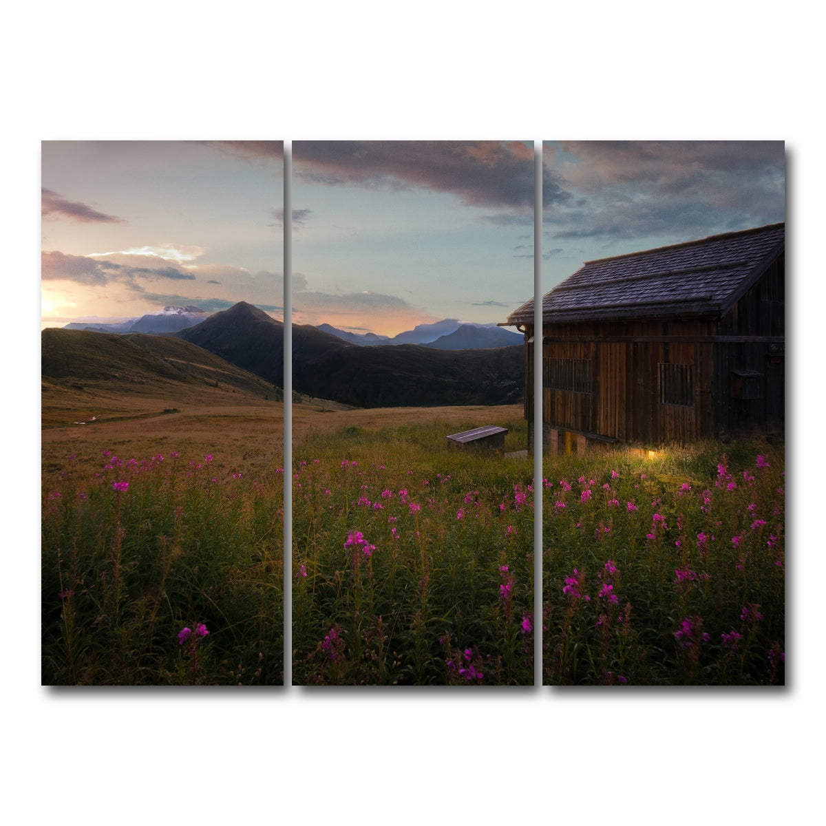 AUTO-MOCKUP WHITE | Giau Pass | 3 Piece | Gallery Wrap Canvas | group=8x18