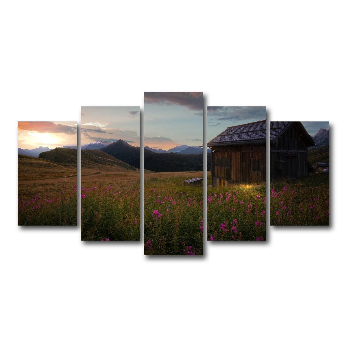 AUTO-MOCKUP WHITE | Giau Pass | 5 Piece | Gallery Wrap Canvas | group=5_normal