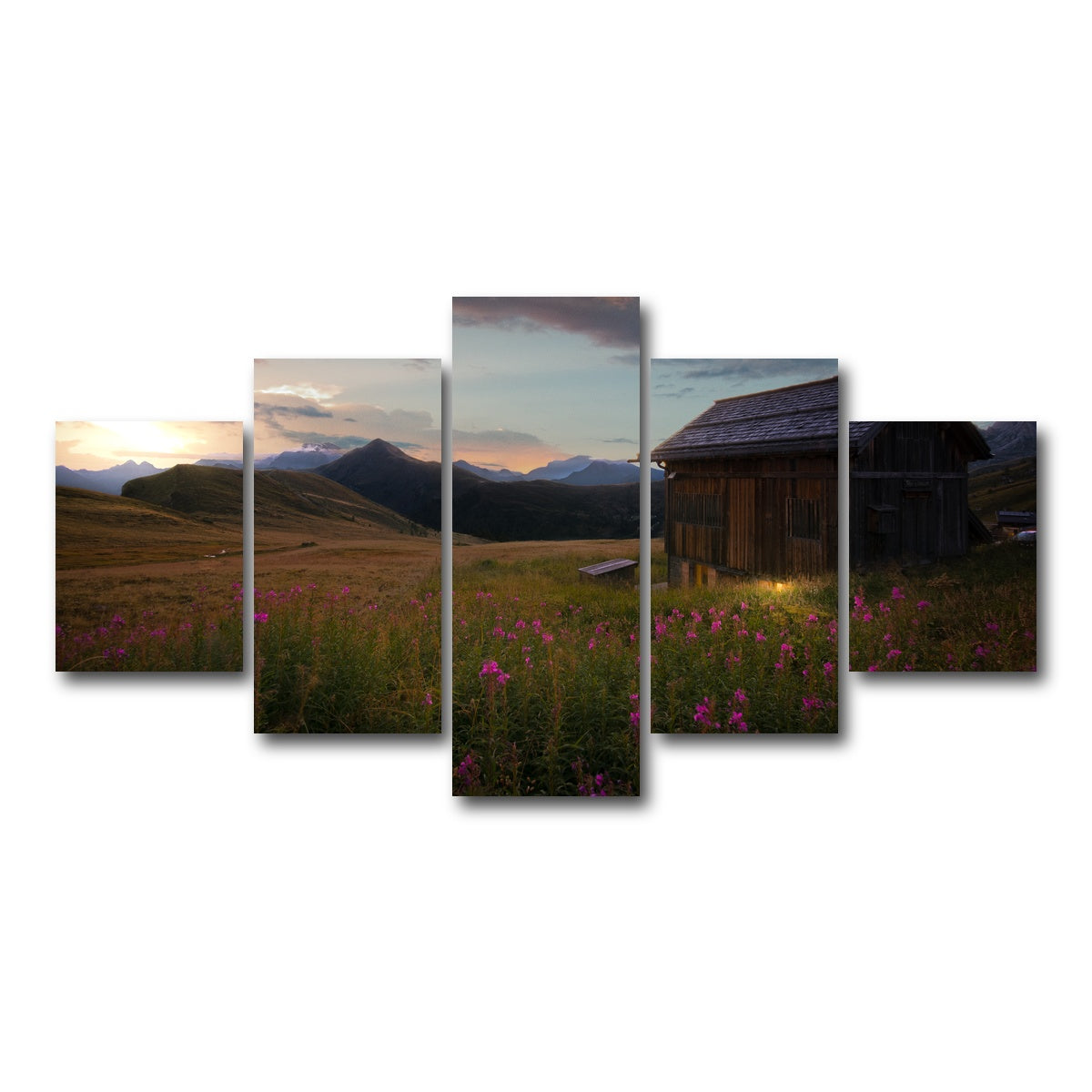 AUTO-MOCKUP WHITE | Giau Pass | 5 Piece | Gallery Wrap Canvas | group=5_short