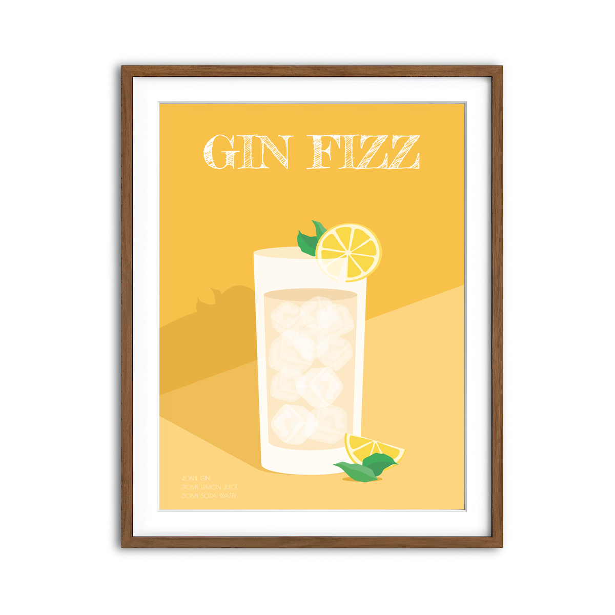 Framed Print 3x4 Walnut